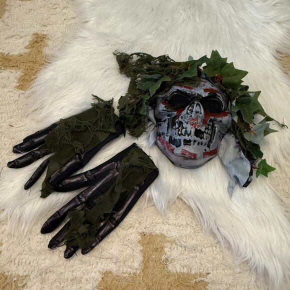 Rubie's Kids Halloween Swamp Zombie Costume Jumpsuit and Mask L - Picture 4 of 11